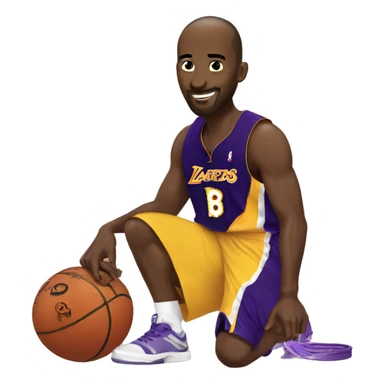 Kobe with a mamba  sticker
