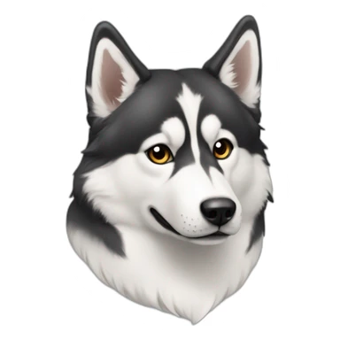 Hasky siberiano vira lata sticker