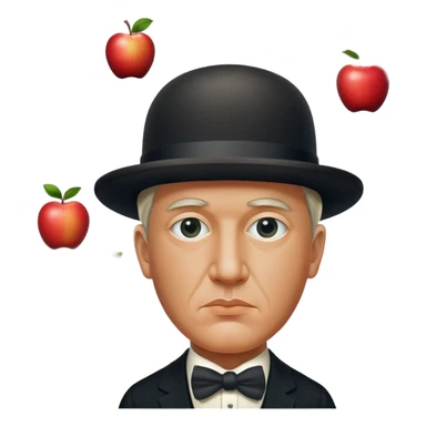 Magritte “the son of man”  sticker