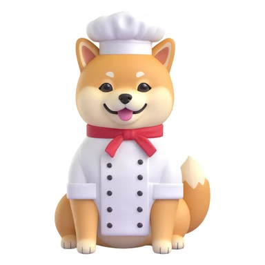 shiba inu chef sticker