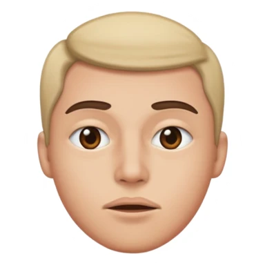 side eye with striaght mouth sticker