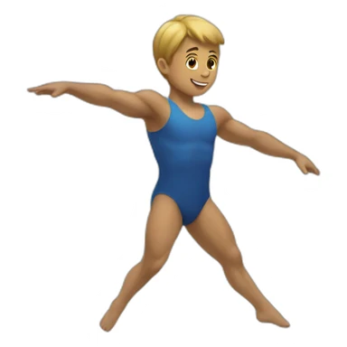 gymnastique homme sticker