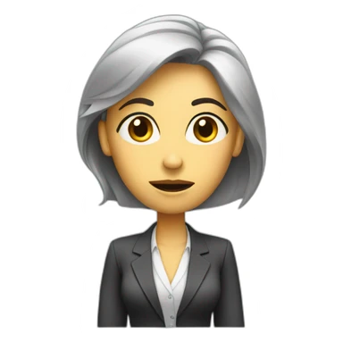 corporate woman being confused sticker
