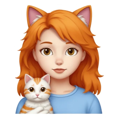 Girl whit CAT sticker