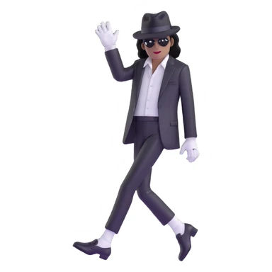Michael Jackson iconic look sticker