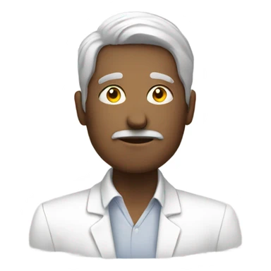 Man standing in the bathroom smoking sticker