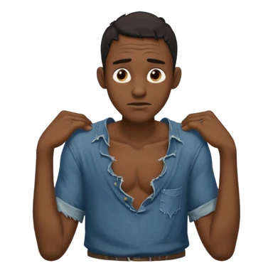 Lanky black guy with hunchback sticker