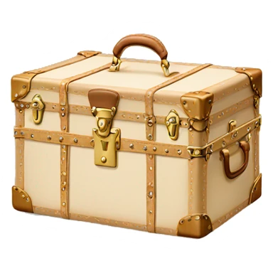 Cream Luis Vuitton Trunk sticker