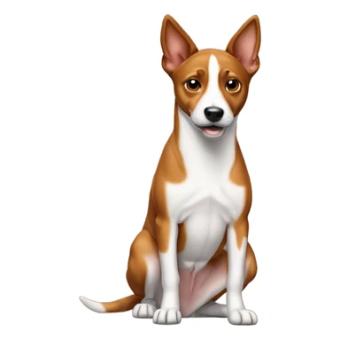 Basenji shrugging sticker
