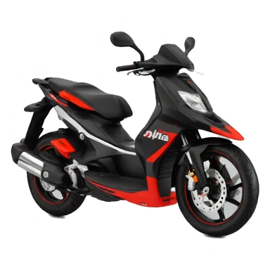 Black and red aprilia sr 50 replica 50cc sticker