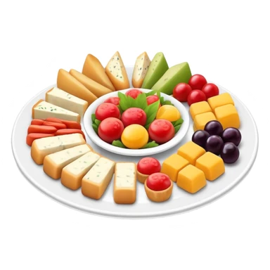 a platter of Hors d’oeuvres sticker