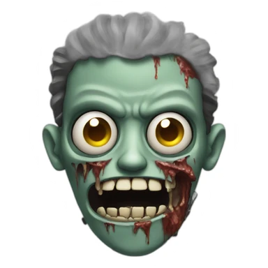 Zombie phone sticker