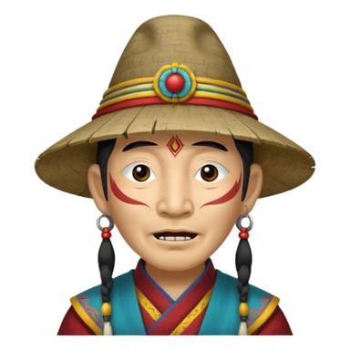 Farm villain Tibetan throat singer  sticker