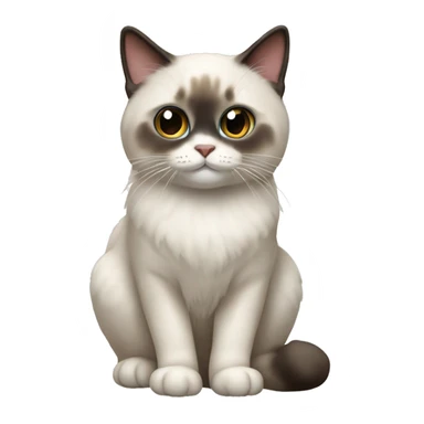 ragdoll shorthair cat sticker