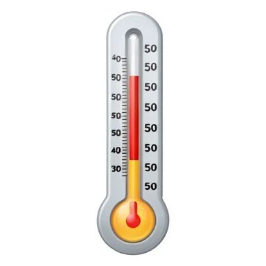 at a 45-degree angle backward and slightly to the right, the thermometer should be gray, like a mercury thermometer, and show 50+>C sticker