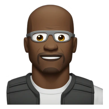 Terry crews with eyes closed sticker