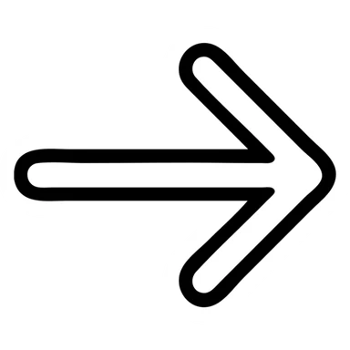 flèche pointant vers la droite, avec pointe en triangle sticker