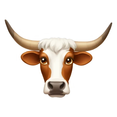 texas longhorn cow sticker