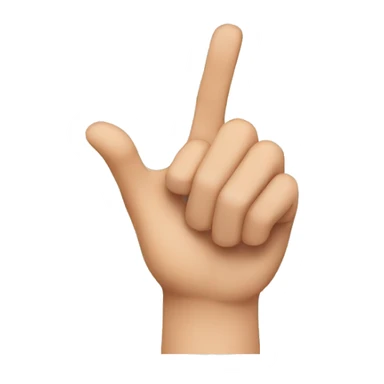 Hand with thumb ans annular lowered  sticker