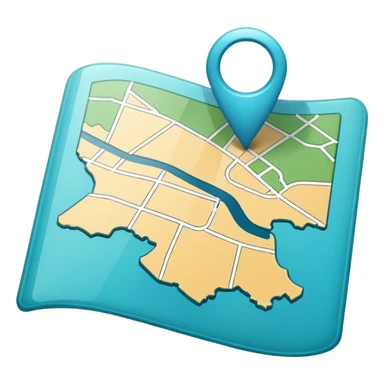 cyan-colored map icon sticker