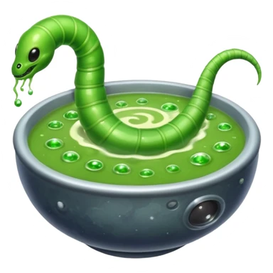 space worm soup sticker