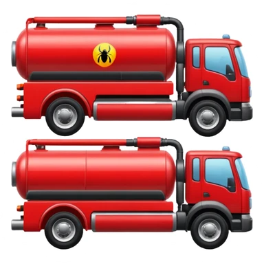 insecticider truck red sticker