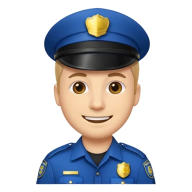 Polizist Emoji mann sticker