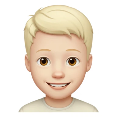 A albino kid named Justin sticker