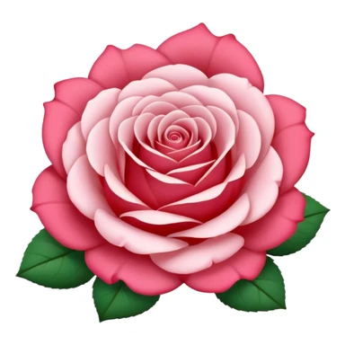 rose shape flower, no stem, no leaves, now make the petals white sticker