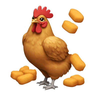 Chicken with Chicken Nuggets sticker