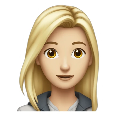 Caucasian-Blonde-Girl-Companion-to-DoctorWho-David-Tennant sticker