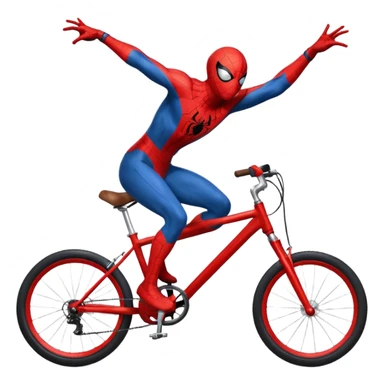 Spider man in the bike sticker