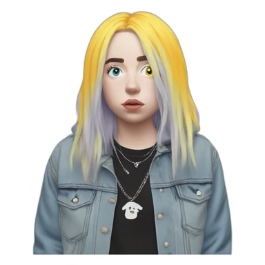 Blosh Billie Eilish logo sticker
