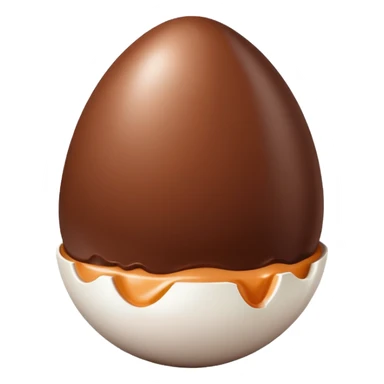 Creamy chocolate coloured Kinder surprise  sticker