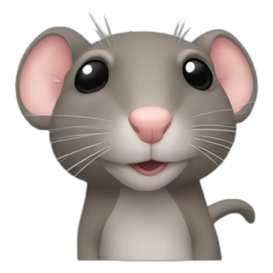rat suede sticker