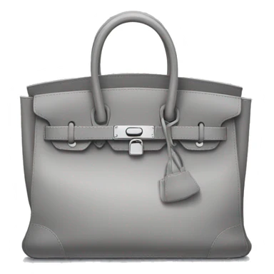 a grey birkin bag sticker