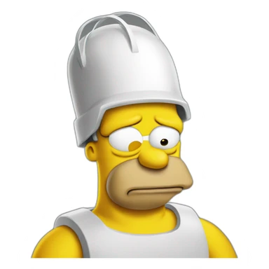 Homer simpson from the futur sticker