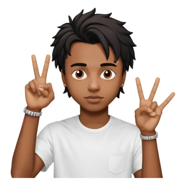 Playboi carti yvl hand sign sticker