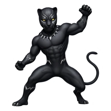 Una pantera rigiendo sticker