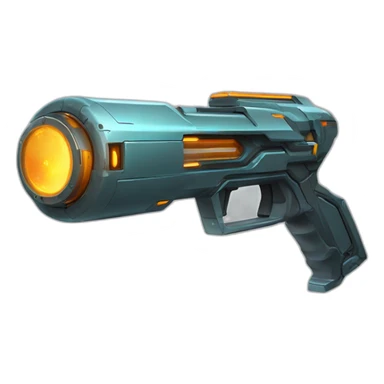 futuristic Gamma Ray 2 hand cannon sci-fi sticker