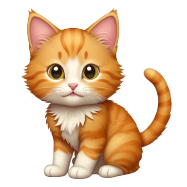 Ginger tabby kitten sticker