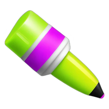 just the tip of a highlighter pen sticker