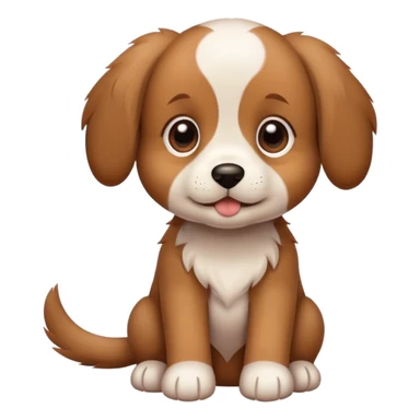 puppy with floppy ears sticker