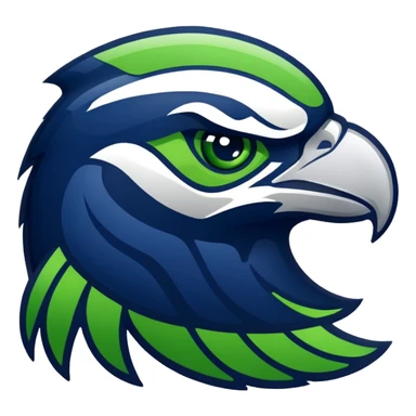 Create me a seahawks emoji sticker