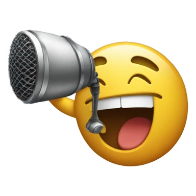 punch with a microphon sticker