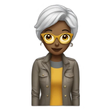 designer woman sticker