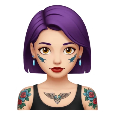 a tatoo woman sticker