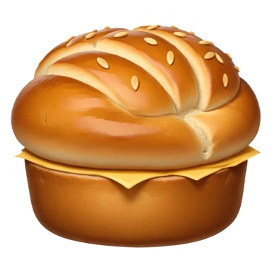 bread bun without cheese sticker