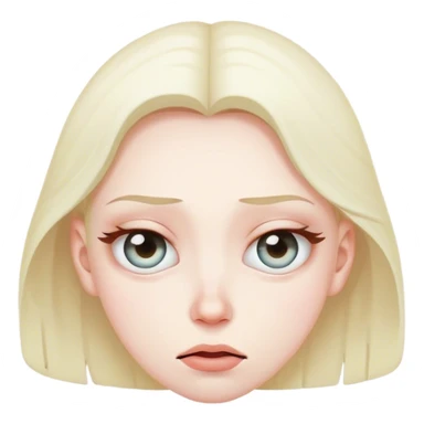 Sighing and rolling eyes  sticker