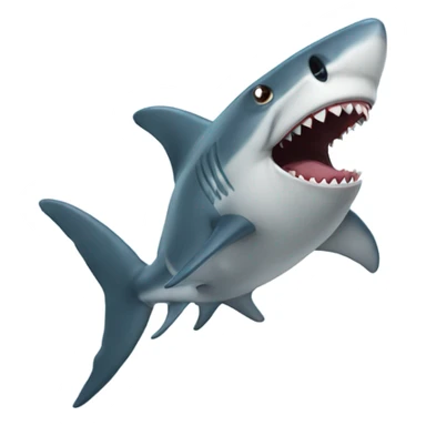 Shark with fart cloud sticker